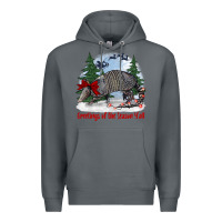 Rock greetings of the season y'all with armadillo Premium Hoodie - BarkalooDesign