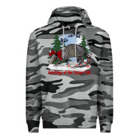 Slate Camo greetings of the season y'all with armadillo Premium Hoodie - BarkalooDesign