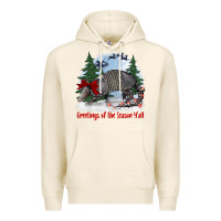 Tofu greetings of the season y'all with armadillo Premium Hoodie - BarkalooDesign