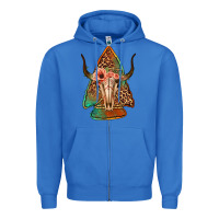 True Royal bullskull arrowhead Zipper Hoodie - Jasminsmagicworld