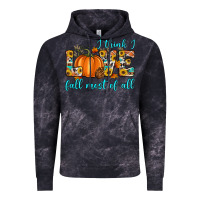 Cloud Black i think i love fall most of all Vintage Hoodie - Artiststas