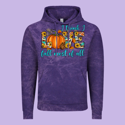 I Think I Love Fall Most Of All Vintage Hoodie Designed By Artiststas