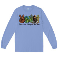 Colony Blue Peace Love Malayan Sun Bear Long Sleeve Tee - LillyAllenDesigns