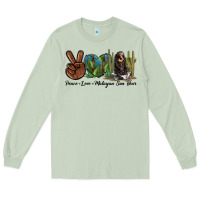 Matcha Peace Love Malayan Sun Bear Long Sleeve Tee - LillyAllenDesigns