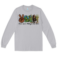 Moon Dust Peace Love Malayan Sun Bear Long Sleeve Tee - LillyAllenDesigns