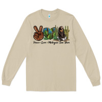 Mushroom Peace Love Malayan Sun Bear Long Sleeve Tee - LillyAllenDesigns