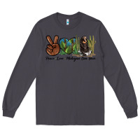 Smoke Peace Love Malayan Sun Bear Long Sleeve Tee - LillyAllenDesigns