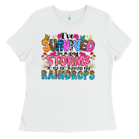 White ive survived too many storms to be thered by raind Ladies Tee - CowhideDigitalArt
