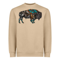 Mushroom cowhide bison Heavyweight Sweatshirt - RanaPortraitStore