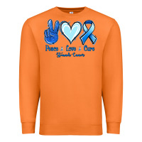 Carrot Peace Love Cure Stomach Cancer Premium Sweatshirt - Jasminsmagicworld