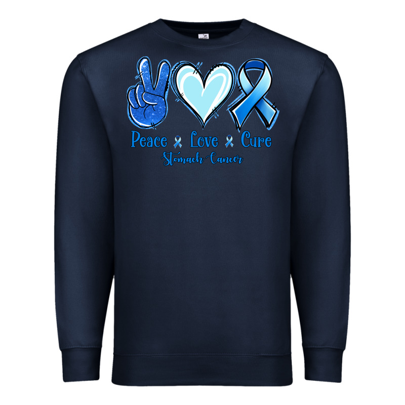 Peace Love Cure Stomach Cancer Premium Sweatshirt by Jasminsmagicworld | Teevron
