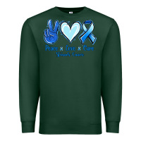 Sports Green Peace Love Cure Stomach Cancer Premium Sweatshirt - Jasminsmagicworld