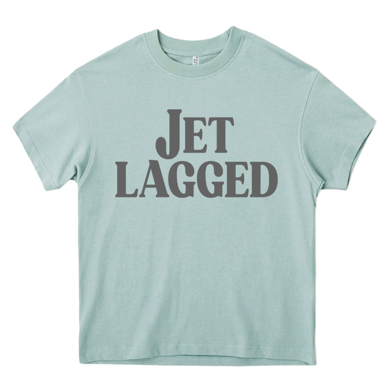 Jet Lagged Cute World Traveler & Funny Vacation Pullover Hoodie Heavy Core Tee by linhVisuals | Teevron