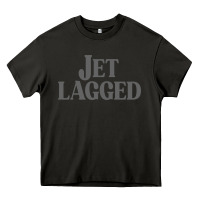Asphalt jet lagged cute world traveler & funny vacation pullover hoodie Heavy Core Tee - linhVisuals