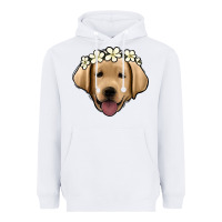 White Labrador Heavyweight Hoodie - Jasminsmagicworld