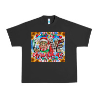 Pigment Black Love Christmas highland cow Urban Heavy Tee - CowhideDigitalArt