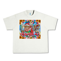 Pistachio Love Christmas highland cow Urban Heavy Tee - CowhideDigitalArt