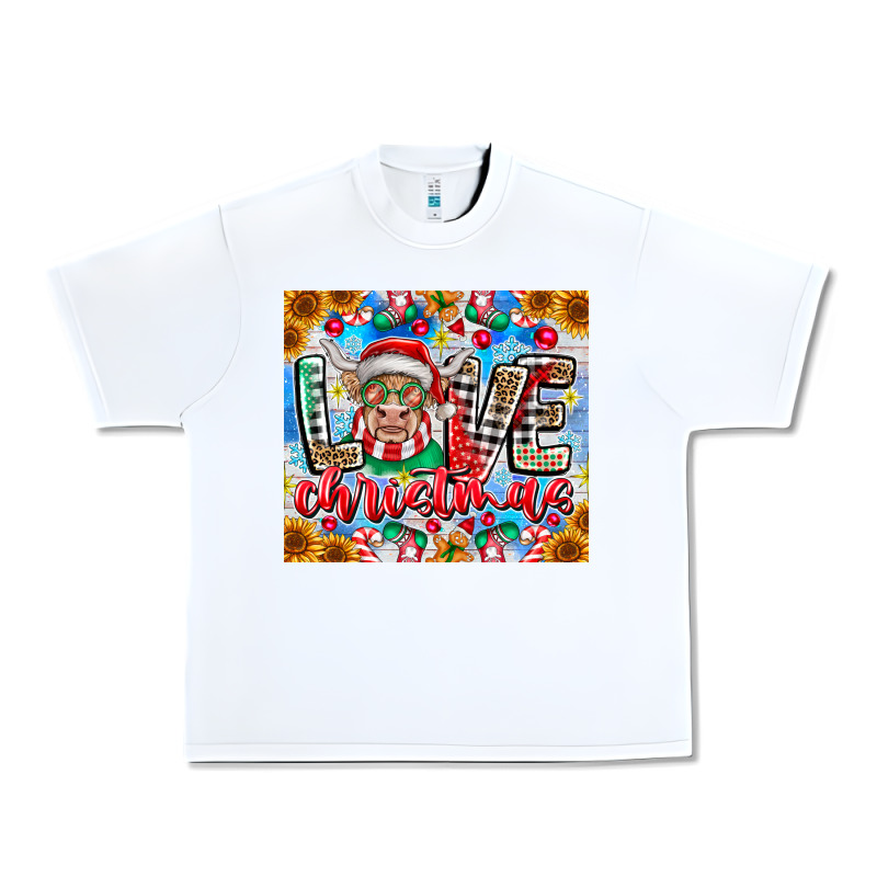 Love Christmas Highland Cow Urban Heavy Tee by CowhideDigitalArt | Teevron