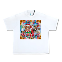 White Love Christmas highland cow Urban Heavy Tee - CowhideDigitalArt