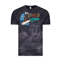Cloud Black Summer Vibes Vintage Tee - CowhideDigitalArt