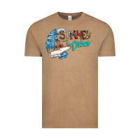 Vintage Coffee Summer Vibes Vintage Tee - CowhideDigitalArt