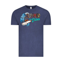 Vintage Denim Summer Vibes Vintage Tee - CowhideDigitalArt