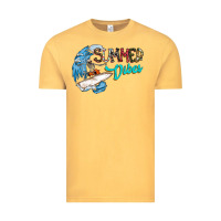 Vintage Mustard Summer Vibes Vintage Tee - CowhideDigitalArt
