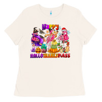 Bone Happy Hallo Thanks Mas Ladies Tee - CowhideDigitalArt