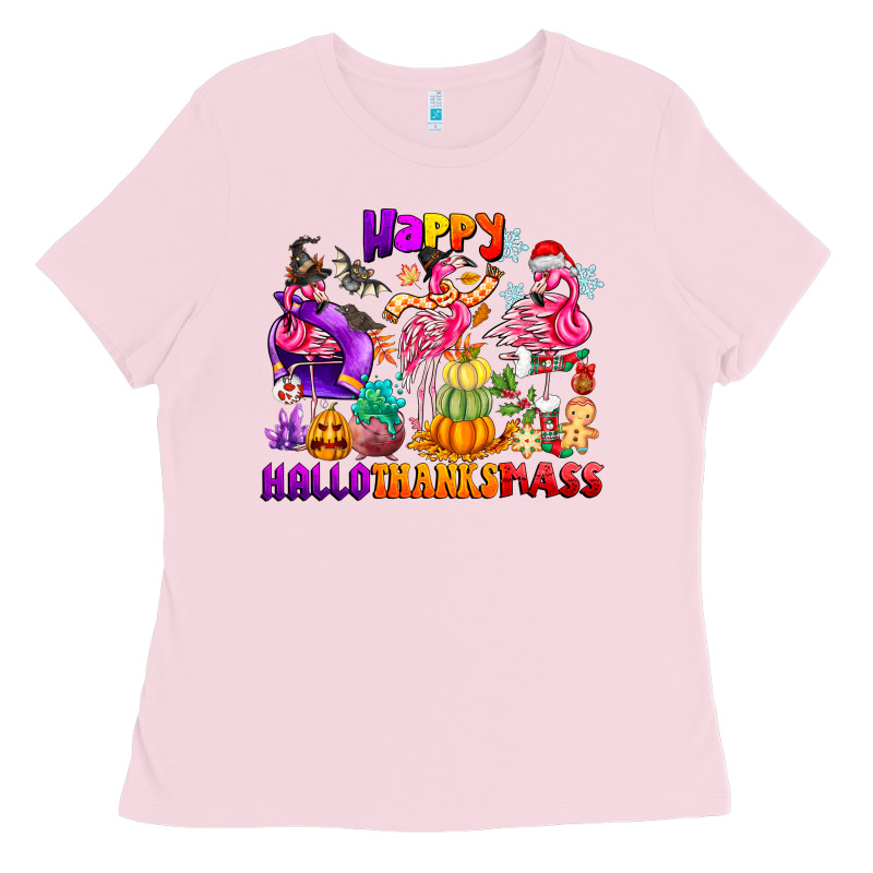 Happy Hallo Thanks Mas Ladies Tee by CowhideDigitalArt | Teevron