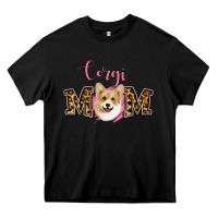 Black Corgi Mom Heavy Core Tee - Jasminsmagicworld