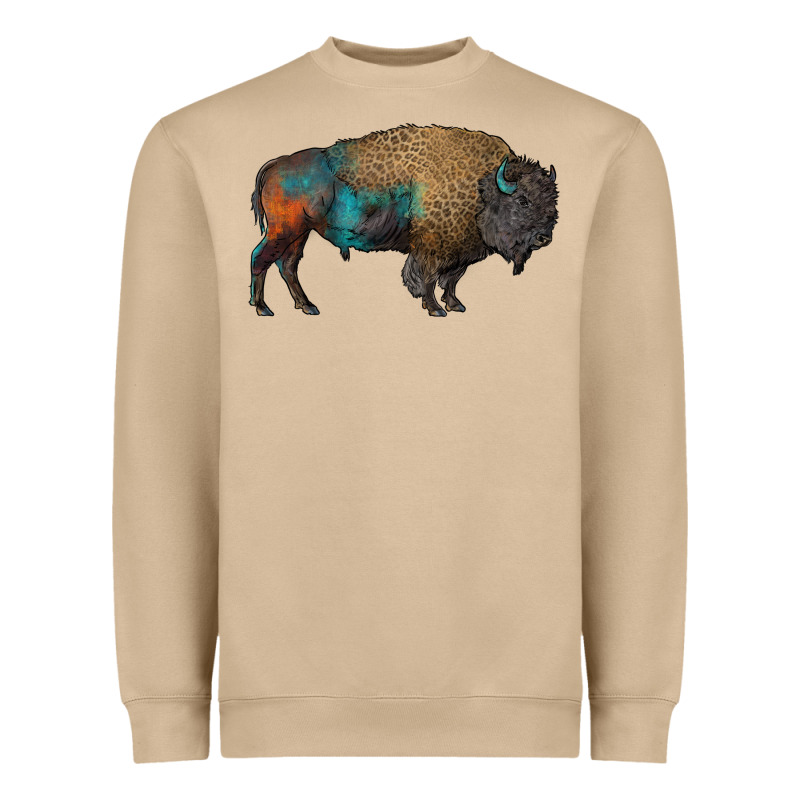 Leopard Bison Heavyweight Sweatshirt by RanaPortraitStore | Teevron