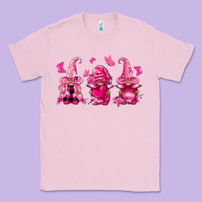 Breast Cancer Gnomies Classic Tee Designed By Fadigitalartstudio