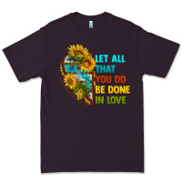 Plum let all that you do be done in love Premium Tee - BundleAndBundleShop