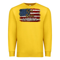 Lemon God Bless America Distressed Flag Premium Sweatshirt - Jasminsmagicworld
