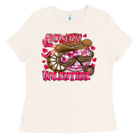 Bone Howdy Valentine Ladies Tee - CowhideDigitalArt