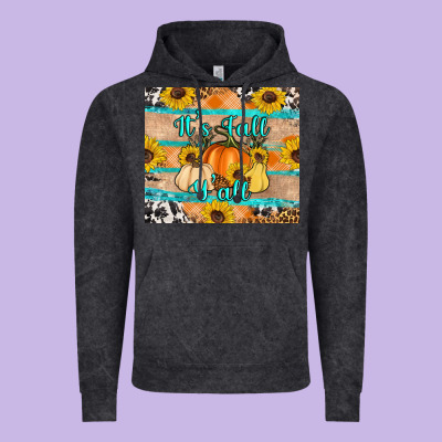 It's Fall Y'all Vintage Hoodie Designed By Artiststas