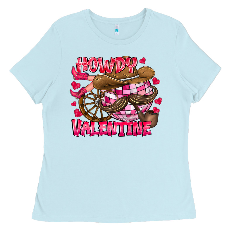 Howdy Valentine Ladies Tee by CowhideDigitalArt | Teevron