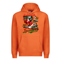 Carrot louisiana christmas with santa Premium Hoodie - BarkalooDesign