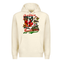 Sandshell louisiana christmas with santa Premium Hoodie - BarkalooDesign
