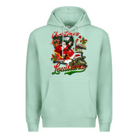 Seafoam louisiana christmas with santa Premium Hoodie - BarkalooDesign