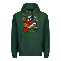 Sports Green louisiana christmas with santa Premium Hoodie - BarkalooDesign