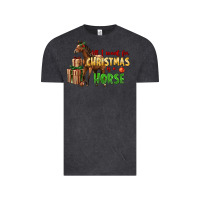 Vintage Black All I Want For Christmas Is A Horse Vintage Tee - LillyAllenDesigns