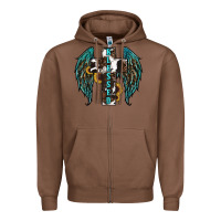 Chestnut western wings cross blessed Zipper Hoodie - RanaPortraitStore