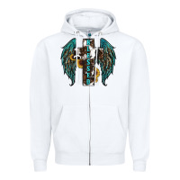 White western wings cross blessed Zipper Hoodie - RanaPortraitStore