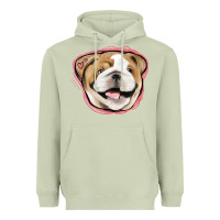 Matcha bulldog pink glitter Heavyweight Hoodie - Jasminsmagicworld
