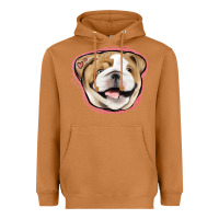 Meerkat bulldog pink glitter Heavyweight Hoodie - Jasminsmagicworld