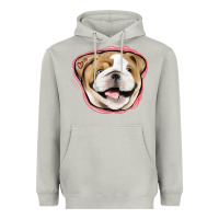 Moon Dust bulldog pink glitter Heavyweight Hoodie - Jasminsmagicworld