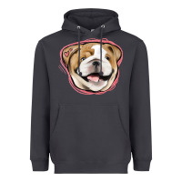 Smoke bulldog pink glitter Heavyweight Hoodie - Jasminsmagicworld