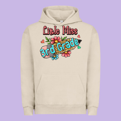 Little Miss Third Grade Urban Hoodie Designed By Ranaportraitstore