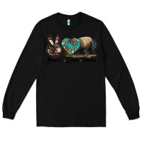 Black Peace lLve Bison Long Sleeve Tee - LillyAllenDesigns